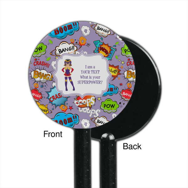 What is your Superpower Black Plastic 5.5" Stir Stick - Single Sided - Round - Front & Back