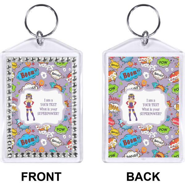 What is your Superpower Bling Keychain (Front + Back)