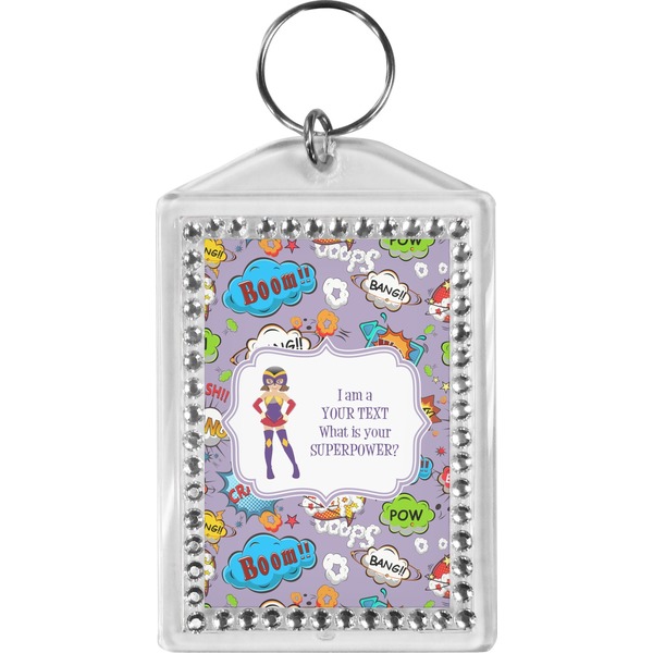 Custom What is your Superpower Bling Keychain (Personalized)