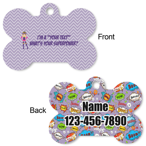 What is your Superpower Bone Shaped Dog ID Tag - Large - Approval