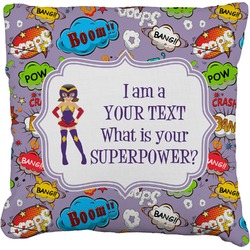 What is your Superpower Faux-Linen Throw Pillow 18" (Personalized)