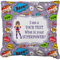 What is your Superpower Faux-Linen Throw Pillow 20" (Personalized)