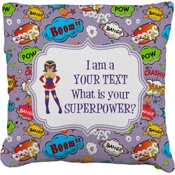 What is your Superpower Faux-Linen Throw Pillow 26" (Personalized)