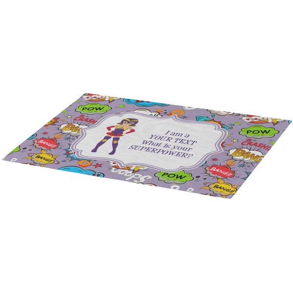 What is your Superpower Burlap Placemat (Angle View)