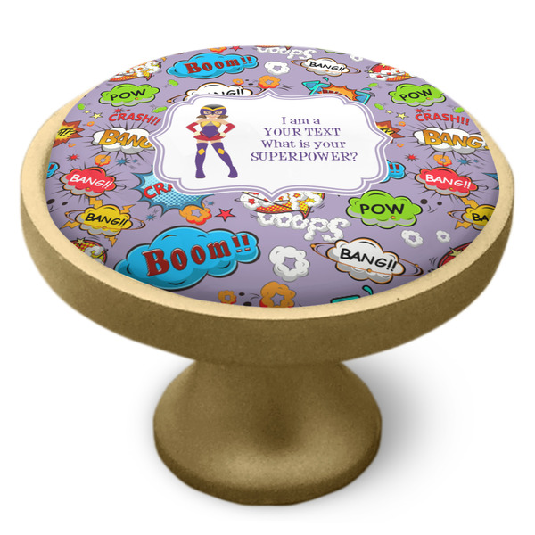 What is your Superpower Cabinet Knob - Gold - Side