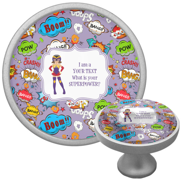 Custom What is your Superpower Cabinet Knob (Silver) (Personalized)