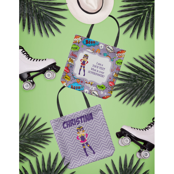 What is your Superpower Canvas Tote Lifestyle Front and Back