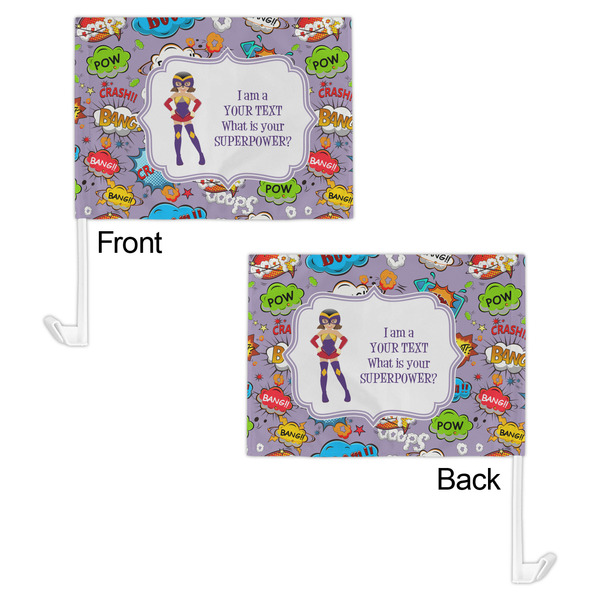 What is your Superpower Car Flag - 11" x 8" - Front & Back View