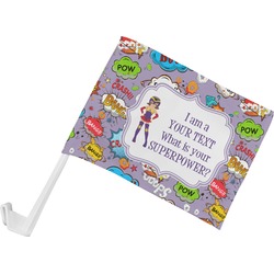 What is your Superpower Car Flag - Small w/ Name or Text