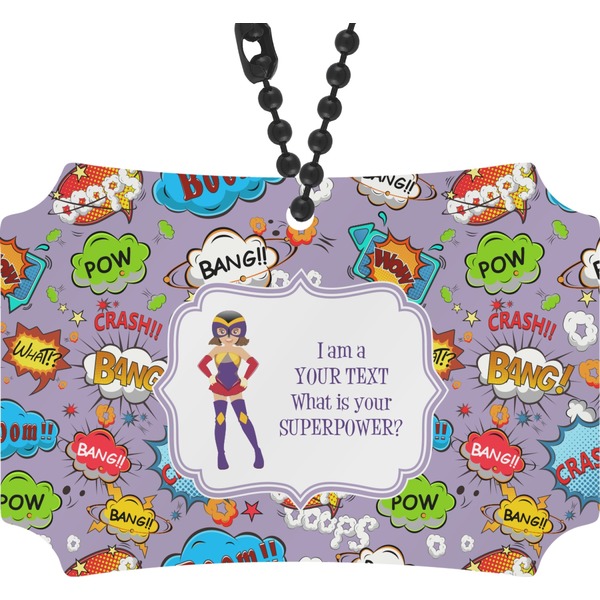 Custom What is your Superpower Rear View Mirror Ornament (Personalized)