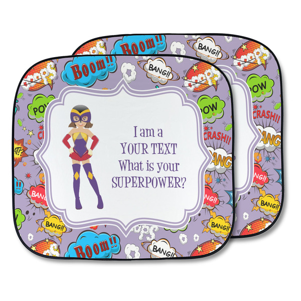 Custom What is your Superpower Car Sun Shade - Two Piece (Personalized)