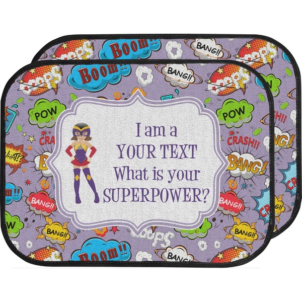 Custom What is your Superpower Car Floor Mats (Back Seat) (Personalized)