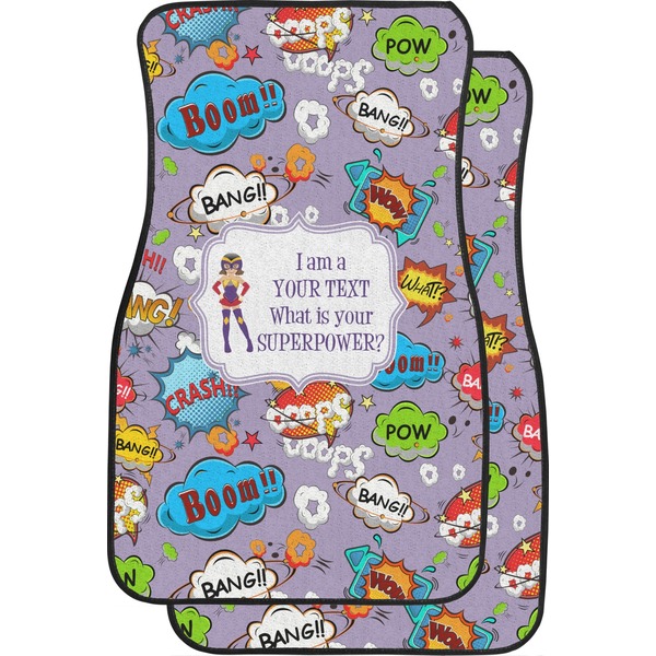 Custom What is your Superpower Car Floor Mats (Front Seat) (Personalized)