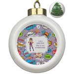 What is your Superpower Ceramic Ball Ornament - Christmas Tree (Personalized)