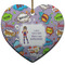 What is your Superpower Ceramic Flat Ornament - Heart (Front)