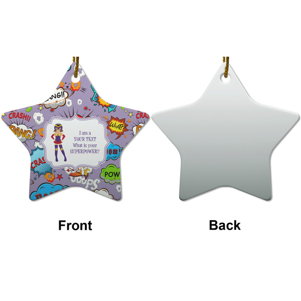 What is your Superpower Ceramic Flat Ornament - Star Front & Back (APPROVAL)