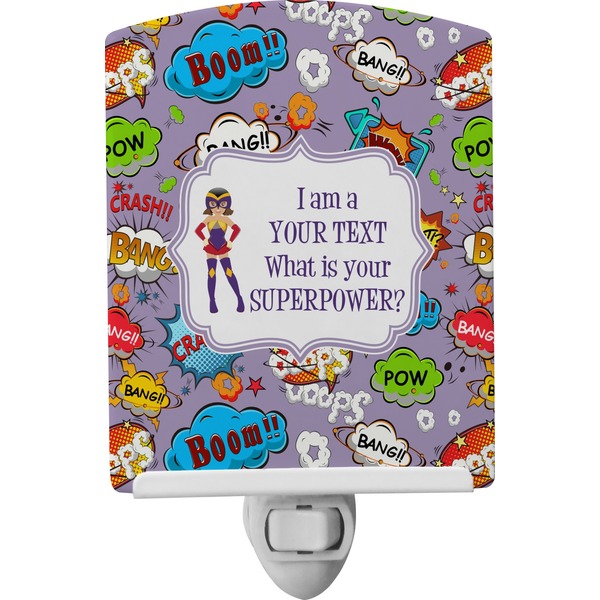 Custom What is your Superpower Ceramic Night Light (Personalized)