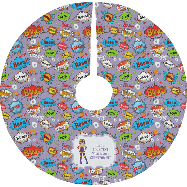 Custom What is your Superpower Tree Skirt (Personalized)