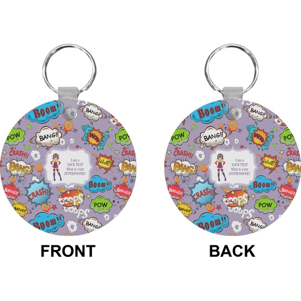 What is your Superpower Circle Keychain (Front + Back)