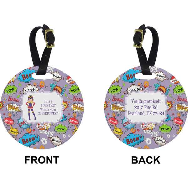 What is your Superpower Circle Luggage Tag (Front + Back)