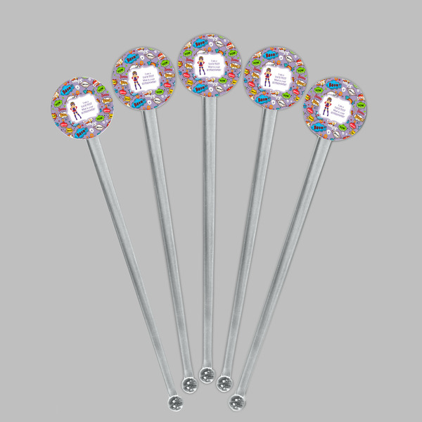 What is your Superpower Clear Plastic 7" Stir Stick - Round - Fan View