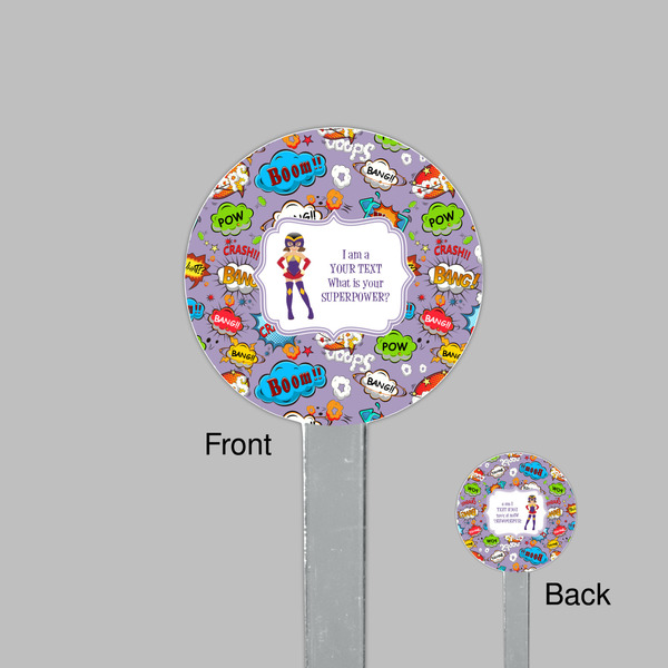 What is your Superpower Clear Plastic 7" Stir Stick - Round - Front & Back