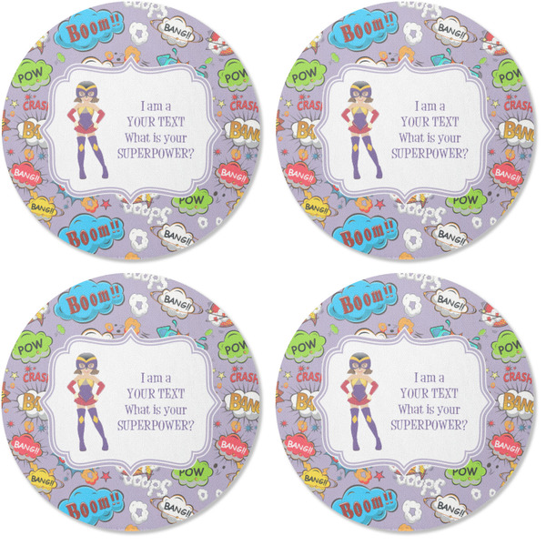 What is your Superpower Coaster Round Rubber Back - Apvl