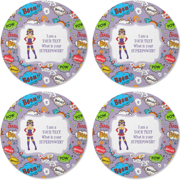 What is your Superpower Coaster Round Rubber Back - Apvl