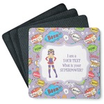 What is your Superpower Square Rubber Backed Coasters - Set of 4 (Personalized)