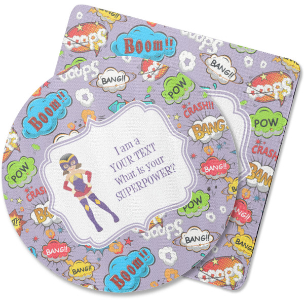 Custom What is your Superpower Rubber Backed Coaster (Personalized)