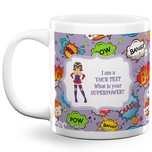 Custom What is your Superpower 20 Oz Coffee Mug - White (Personalized)