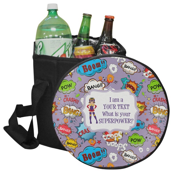 Custom What is your Superpower Collapsible Cooler & Seat (Personalized)