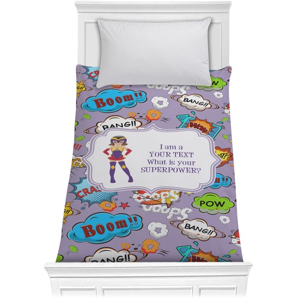 Custom What is your Superpower Comforter - Twin (Personalized)
