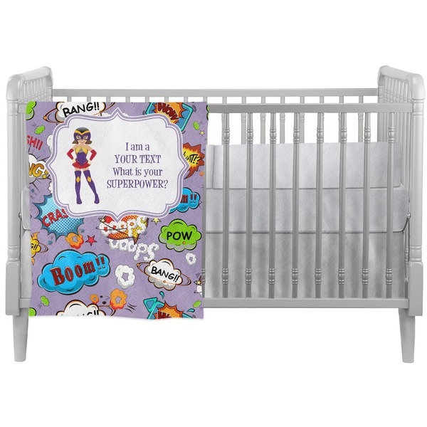 Custom What is your Superpower Crib Comforter / Quilt (Personalized)