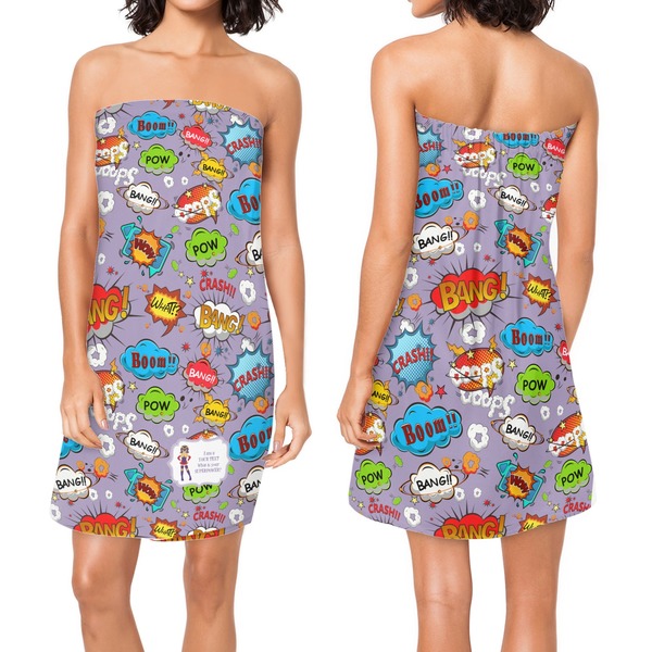 What is your Superpower Custom Bath Wrap - Front & Back View
