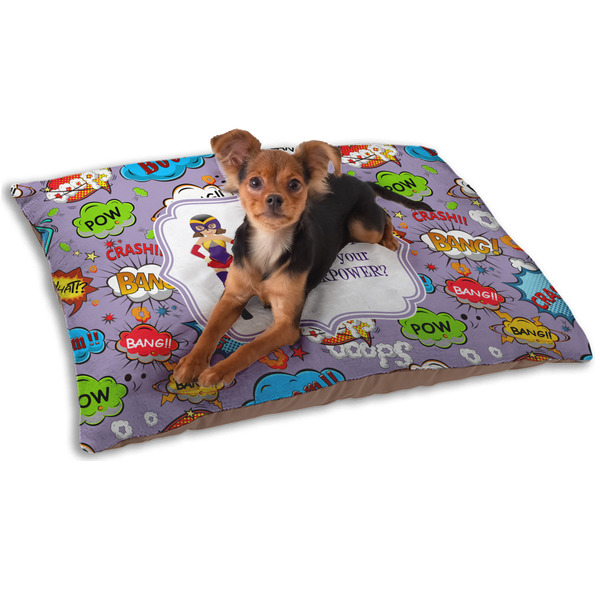 Custom What is your Superpower Dog Bed - Small w/ Name or Text