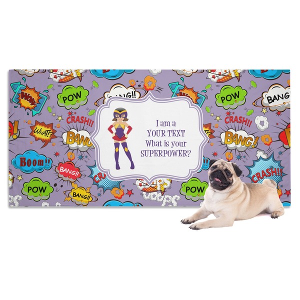 Custom What is your Superpower Dog Towel (Personalized)