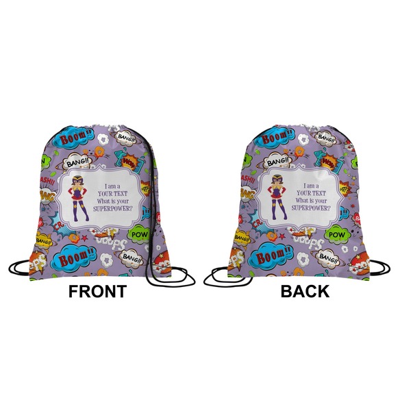 What is your Superpower Drawstring Backpack Front & Back Small
