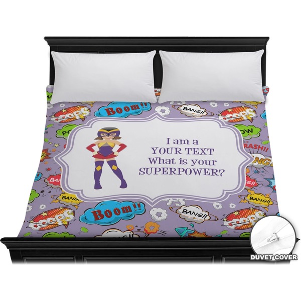 Custom What is your Superpower Duvet Cover - King (Personalized)