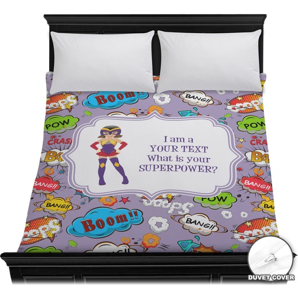 Custom What is your Superpower Duvet Cover - Full / Queen (Personalized)