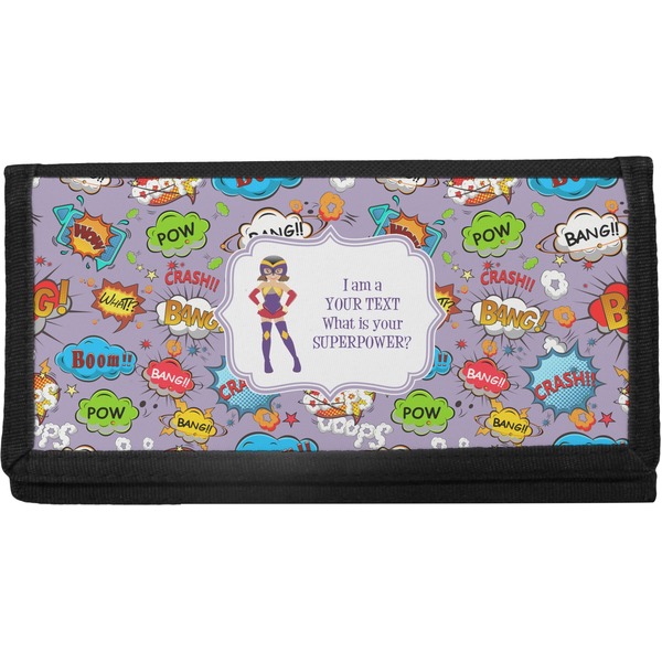 Custom What is your Superpower Canvas Checkbook Cover (Personalized)