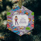 What is your Superpower Frosted Glass Ornament - Hexagon (Lifestyle)