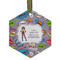 What is your Superpower Flat Glass Ornament - Hexagon w/ Name or Text