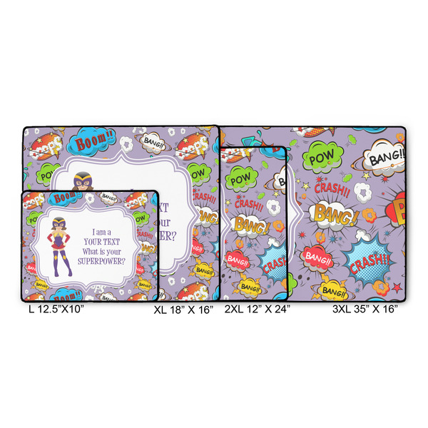 What is your Superpower Gaming Mats - SIZE CHART