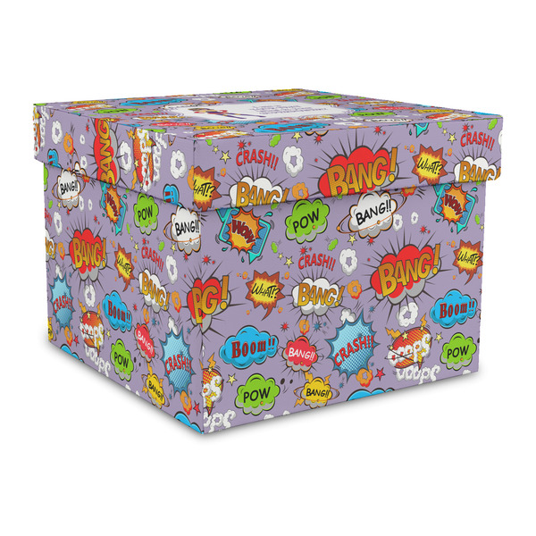 Custom What is your Superpower Gift Box with Lid - Canvas Wrapped - Large (Personalized)