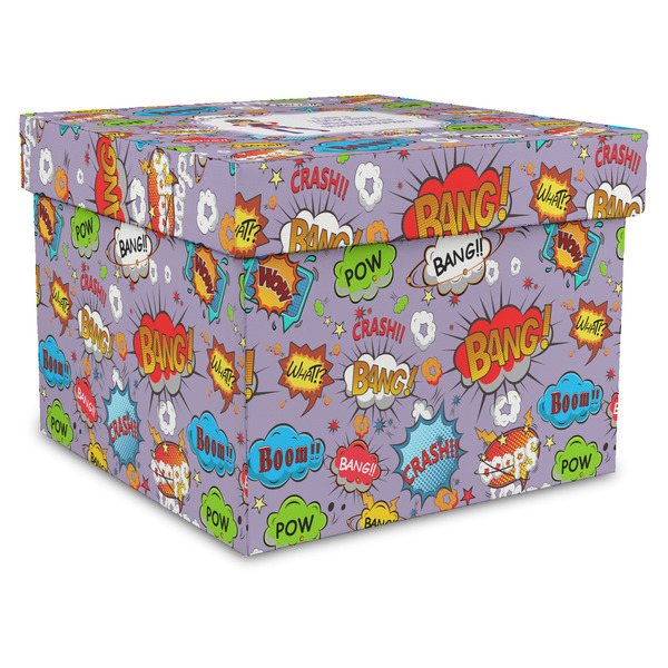 Custom What is your Superpower Gift Box with Lid - Canvas Wrapped - XX-Large (Personalized)