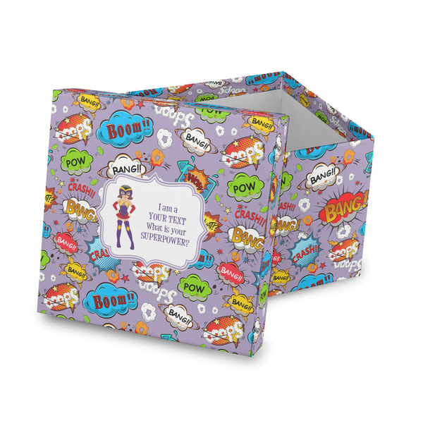 Custom What is your Superpower Gift Box with Lid - Canvas Wrapped (Personalized)