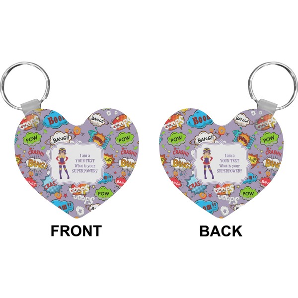 What is your Superpower Heart Keychain (Front + Back)