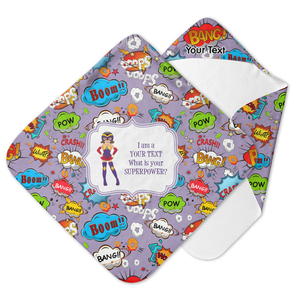 Custom What is your Superpower Hooded Baby Towel (Personalized)
