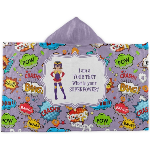 Custom What is your Superpower Kids Hooded Towel (Personalized)